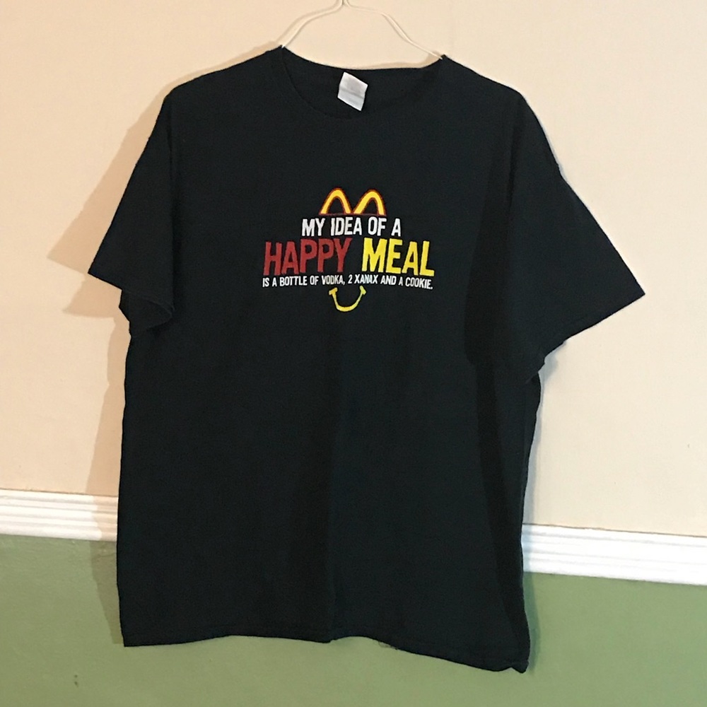 “My idea of a happy meal” funny Graphic T-shirt